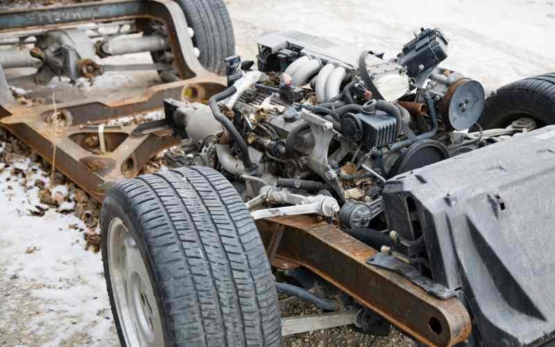 Caravan Chassis rust due to water