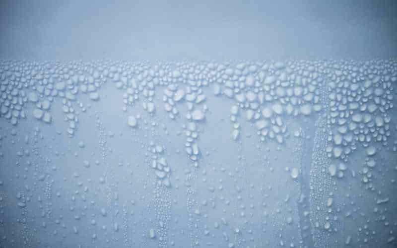 water dampness inside caravan